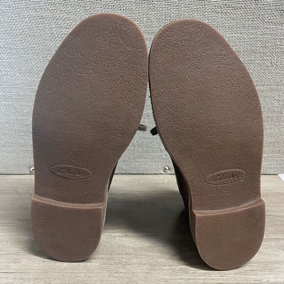 CLARKS | Bushacre  Men's Brown Leather Chukka Boots  Size 9.5 M - Picture 6 of 7